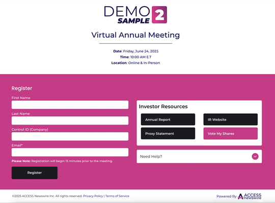 Image of a Registration Template 2