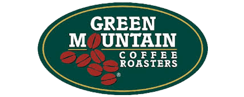 Green Mountain Coffee Roasters logo with green oval and red coffee cherries