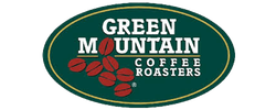 Green Mountain Coffee Roasters logo with green oval and red coffee cherries