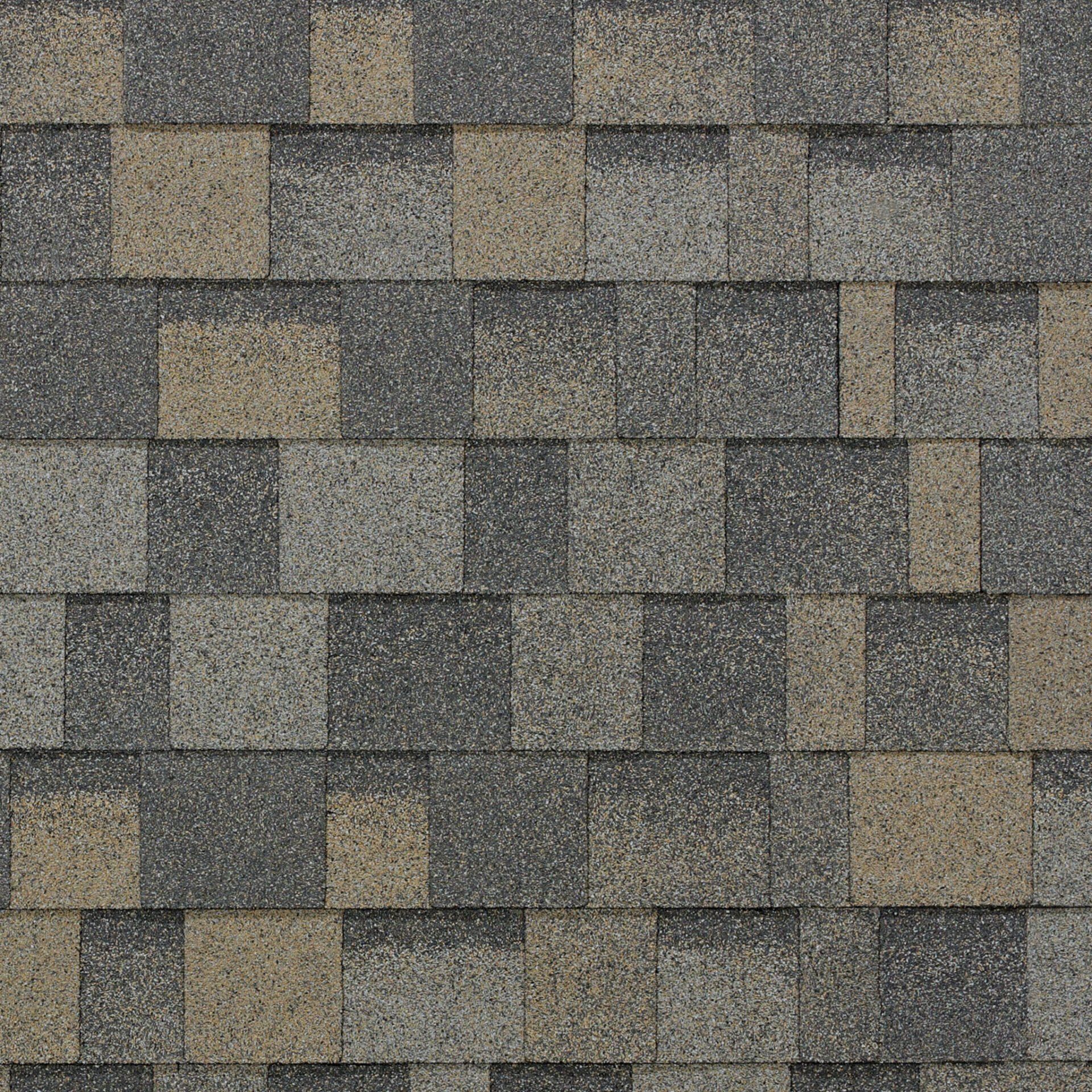 Un gros plan d'un bardeau de toit avec un motif à carreaux
