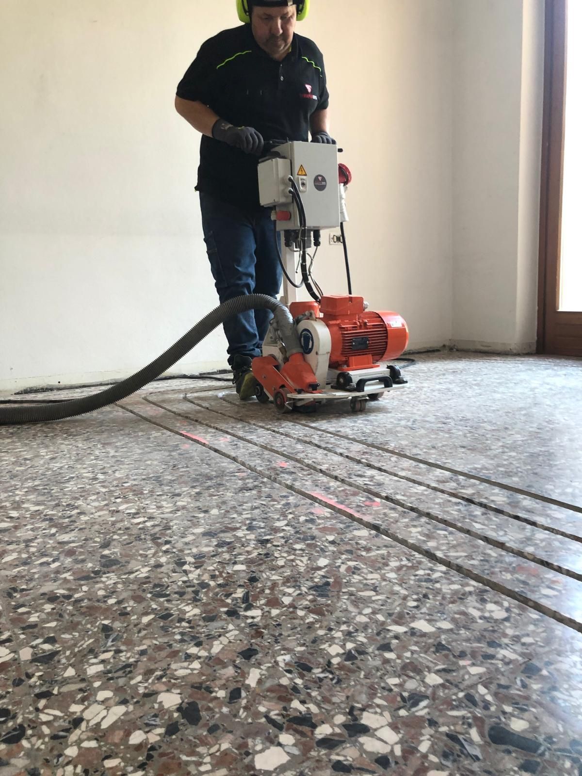 fresatura pavimento per riscaldamento