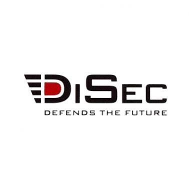 Un logo per un'azienda chiamata Disc Defens the Future.