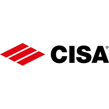 Il logo della cisa è rosso e nero con un triangolo rosso al centro.