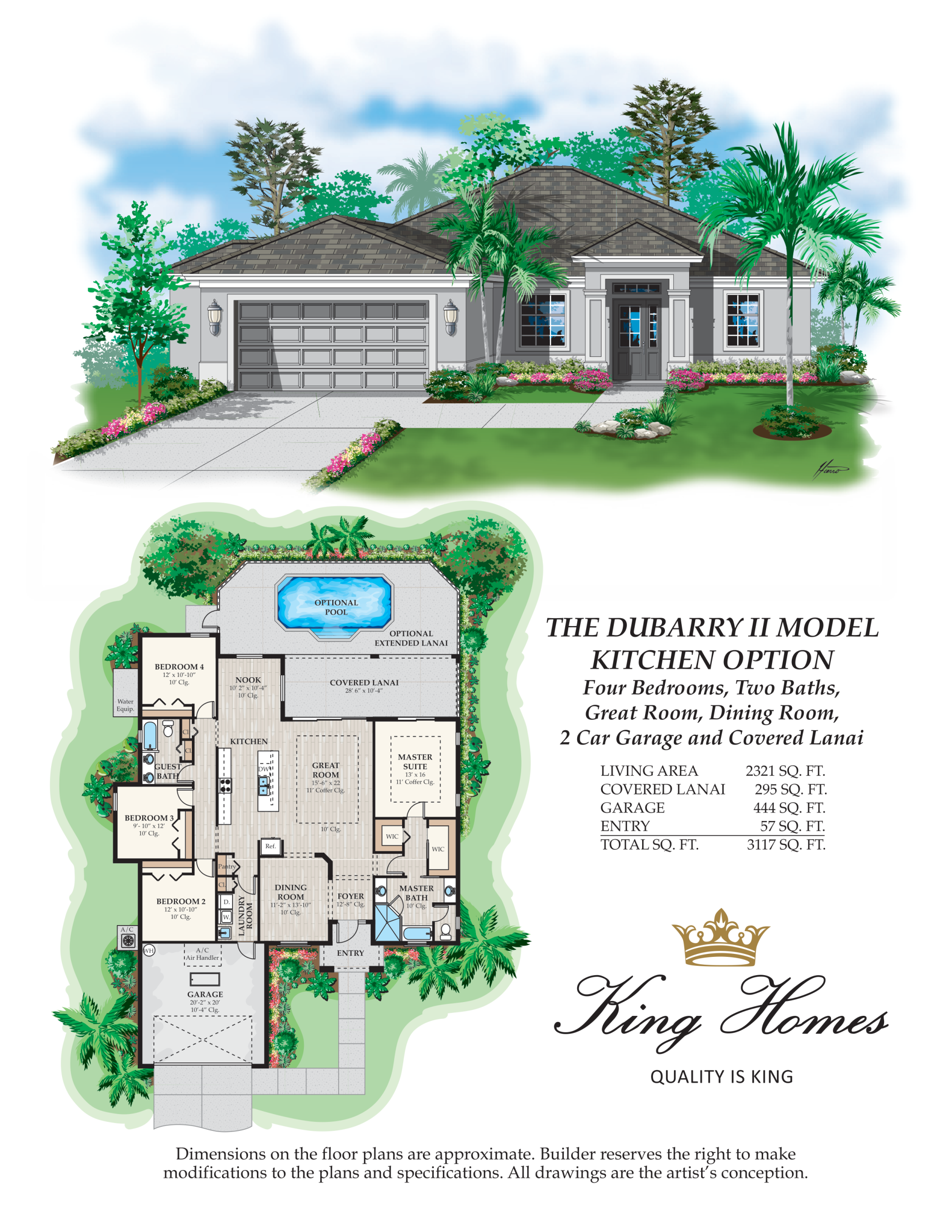 Dubarry II Kitchen Option Floor Plan