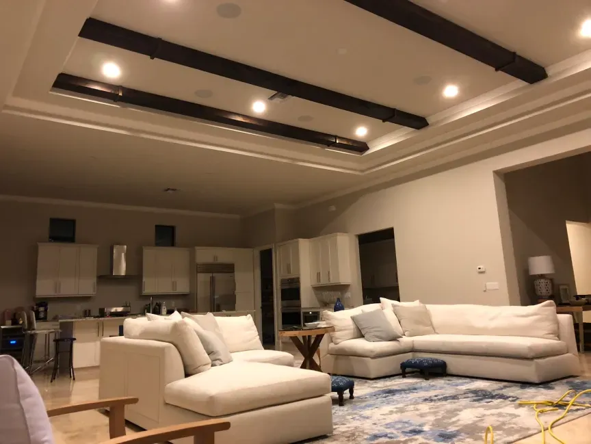 Coffered ceiling in Lighthouse Point, FL by Carpentry Squad