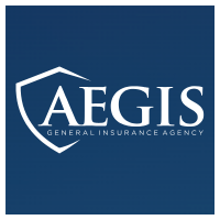 AEGIS General Insurance Agency logo: White shield with 
