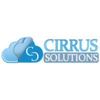 Logo of Cirrus Solutions with blue cloud graphic and company name.