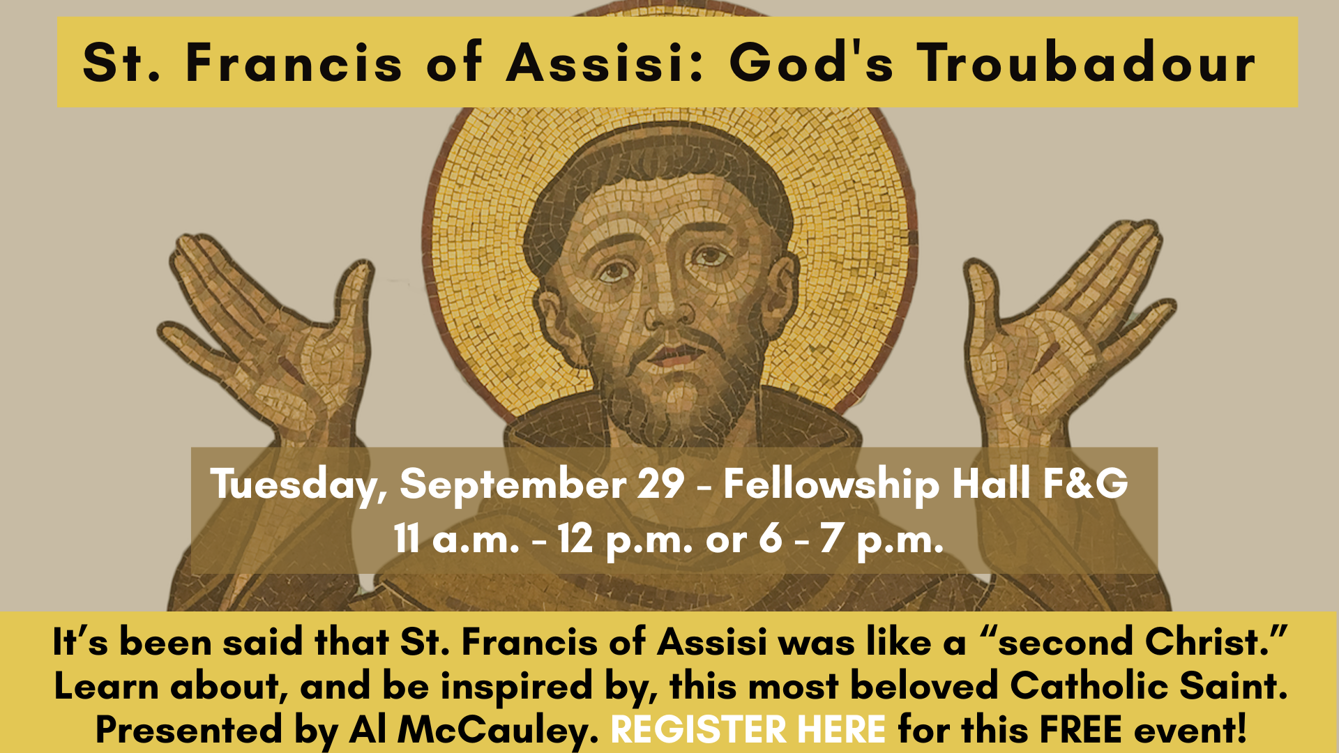 St. Francis of Assisi Presentation at St. Anthony on the Lake