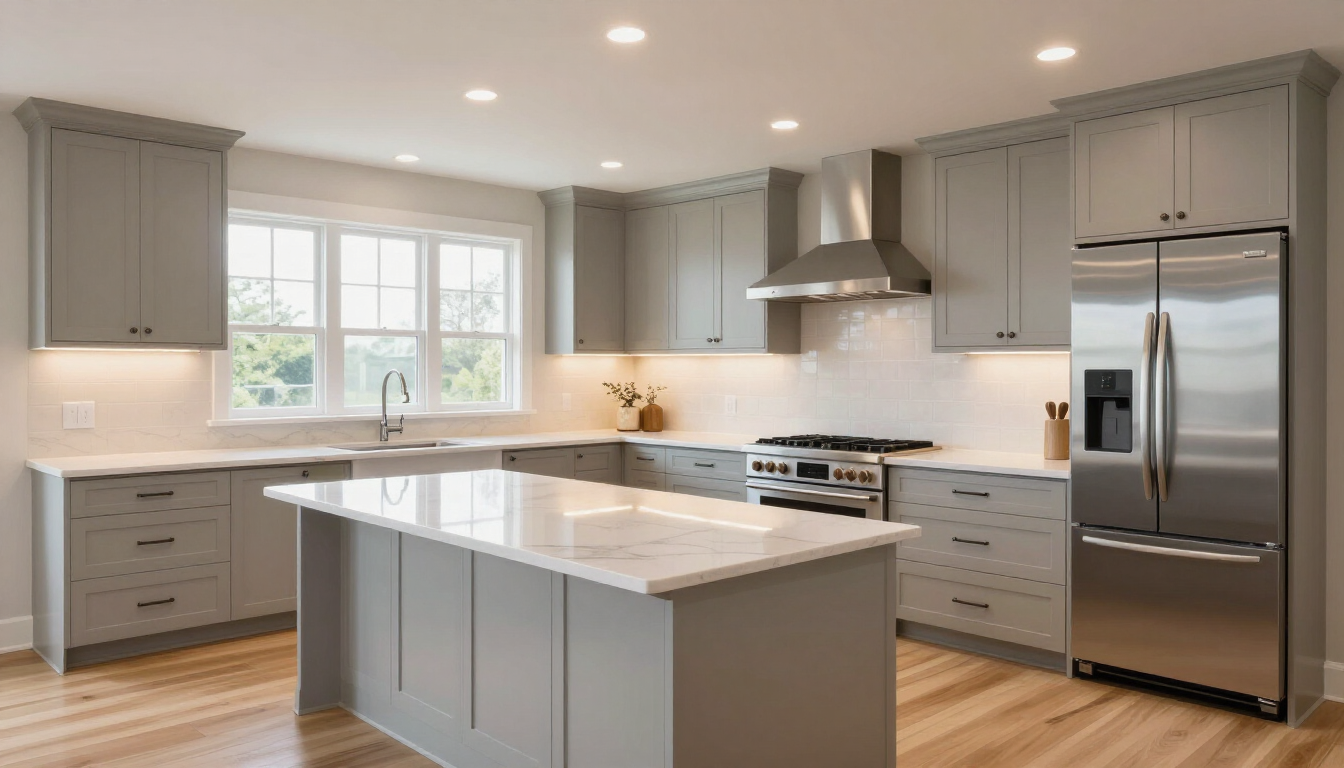 Modern kitchen with sleek cabinetry