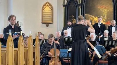 Philip sjunger recitativ och aria ur Haydns Skapelsen