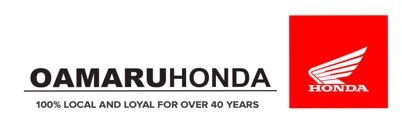 The logo for oamaru honda 100 % local and loyal for over 40 years