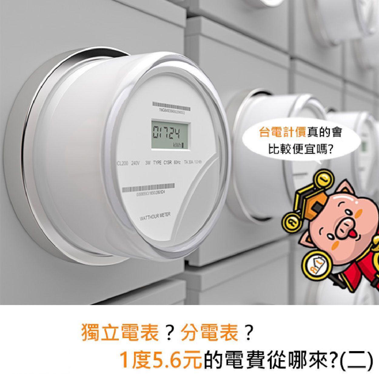 獨立電表?分電表?1度5.6元的電費從哪來?