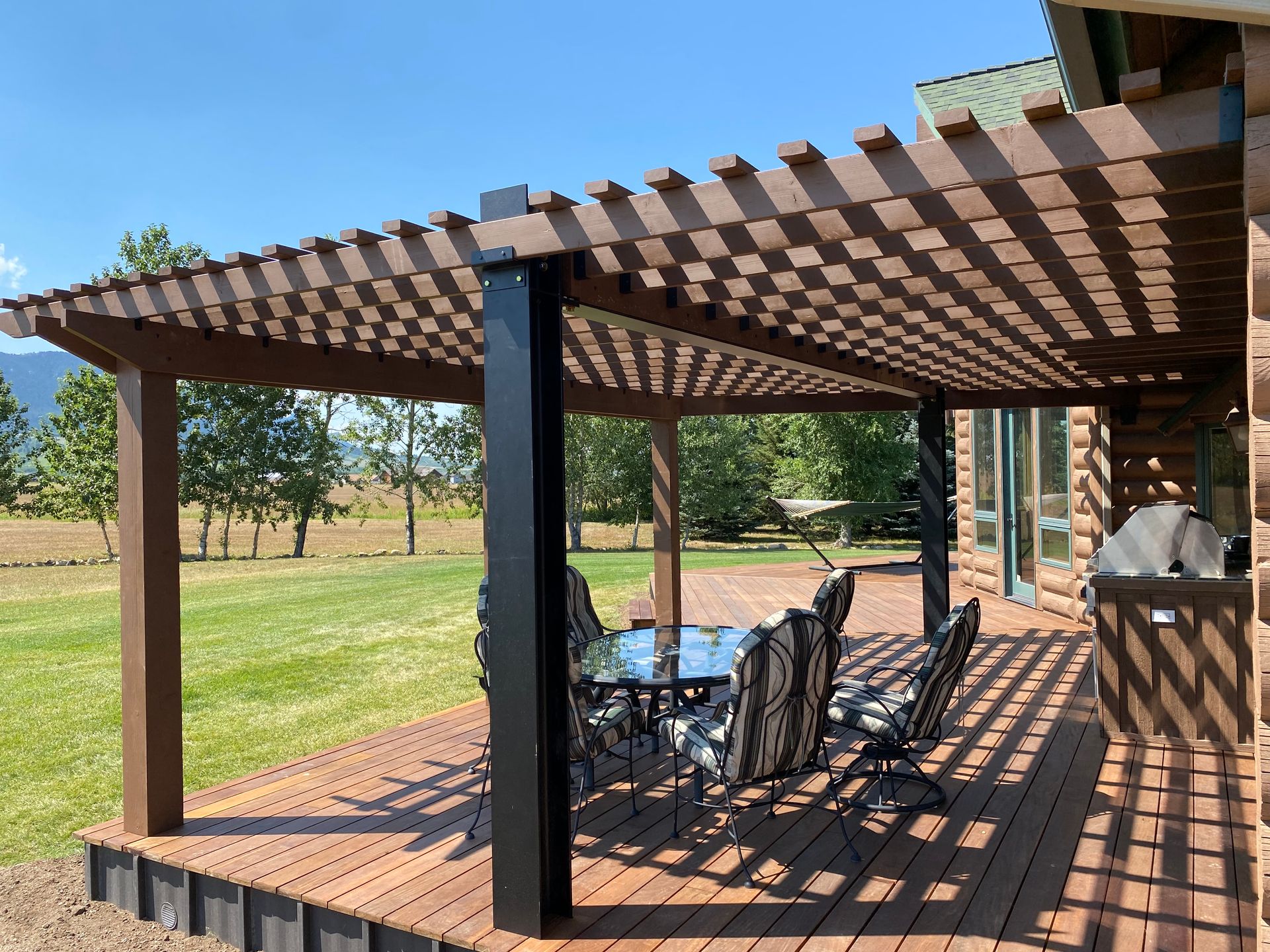 IPE Hardwood Deck with Pergola