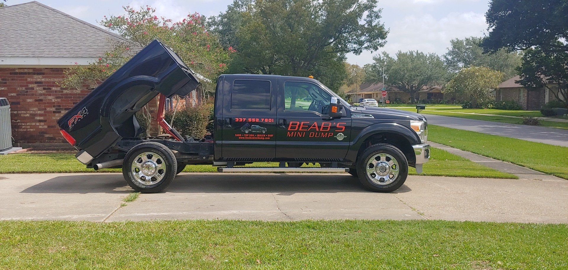 Black Dump Truck