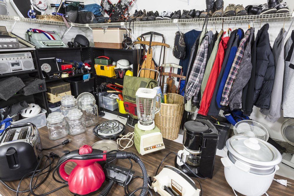 Room With Full Of Appliances And Clothes