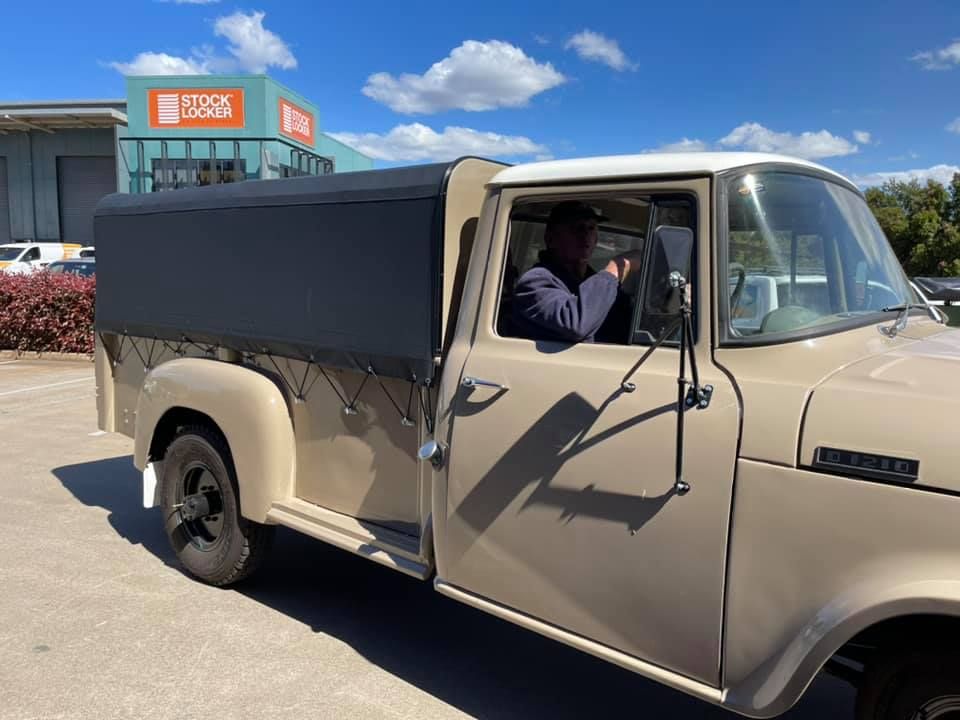 Trailer With a Covered Crate — Glenvale Canvas Pty Ltd in Wilsonton, QLD