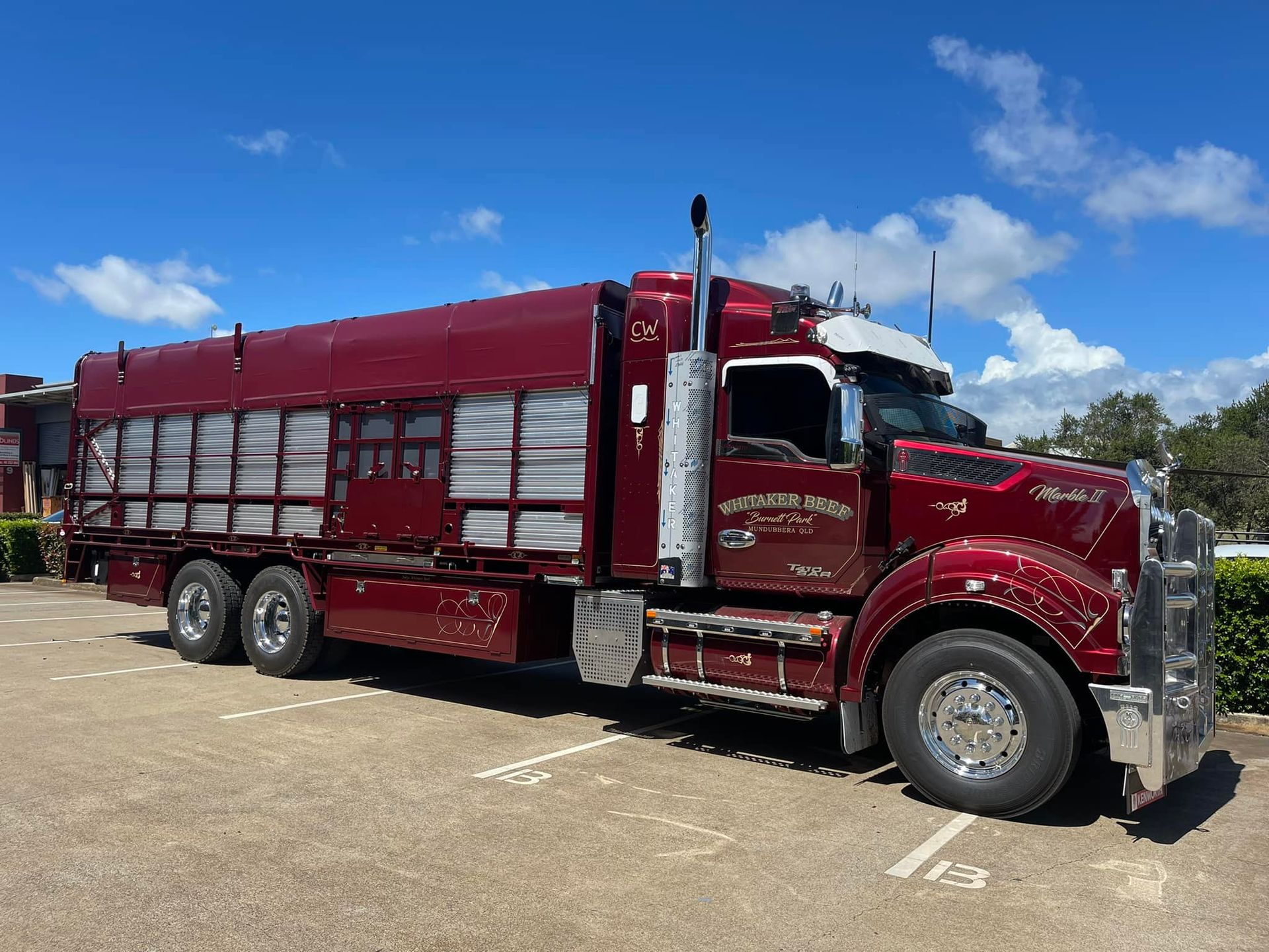 White Truck Parked in Front of Building — Glenvale Canvas Pty Ltd in Wilsonton, QLD