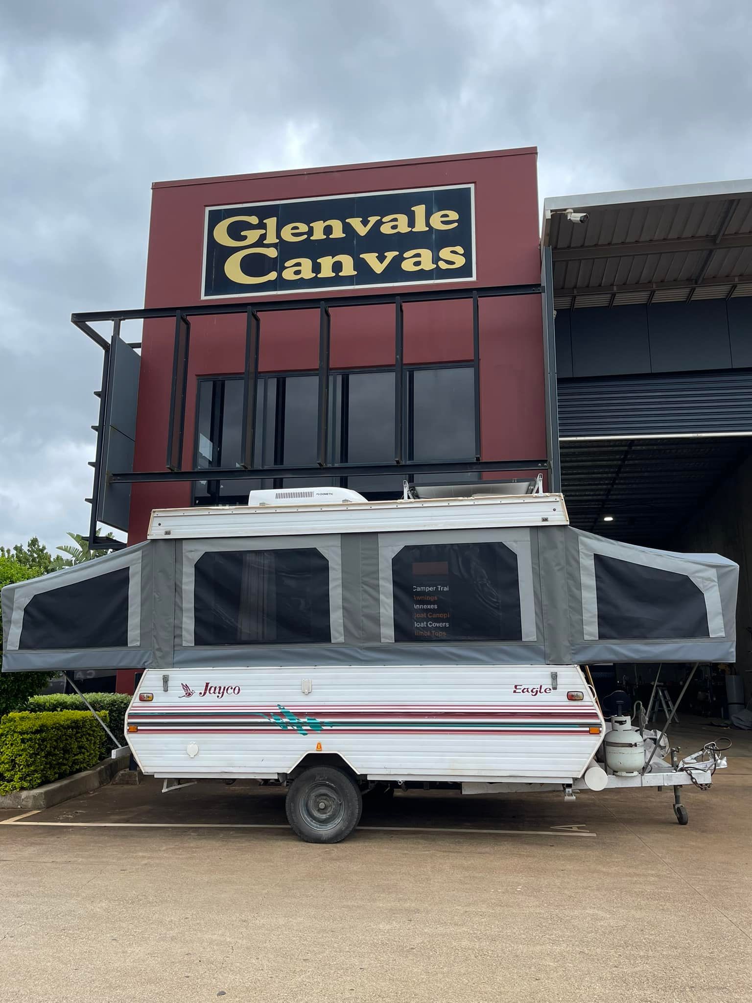 Inside of a Tent With a Lot of Windows — Glenvale Canvas Pty Ltd in Wilsonton, QLD