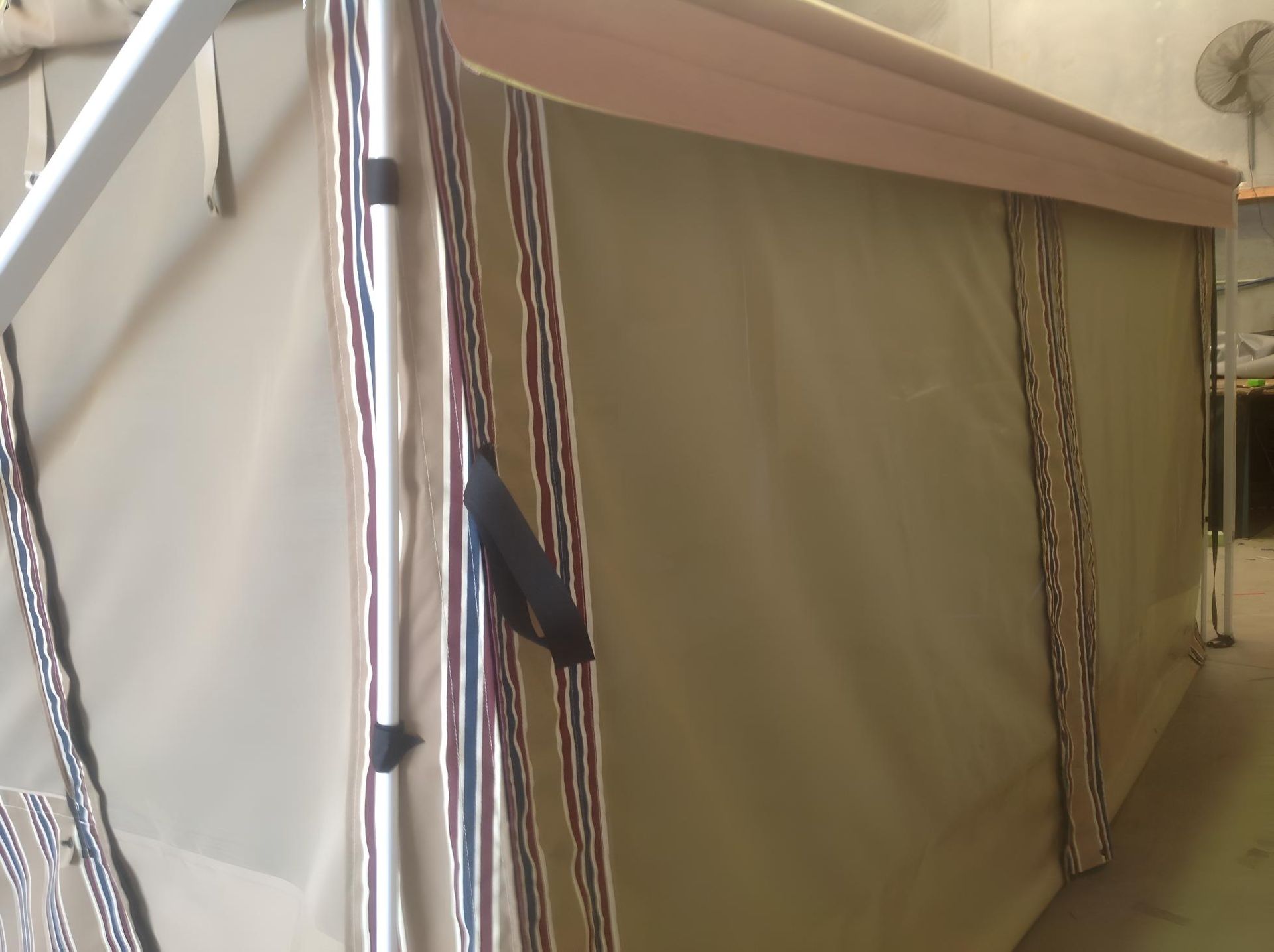 Large Piece of Fabric which is caravan annex — Glenvale Canvas Pty Ltd in Wilsonton, QLD