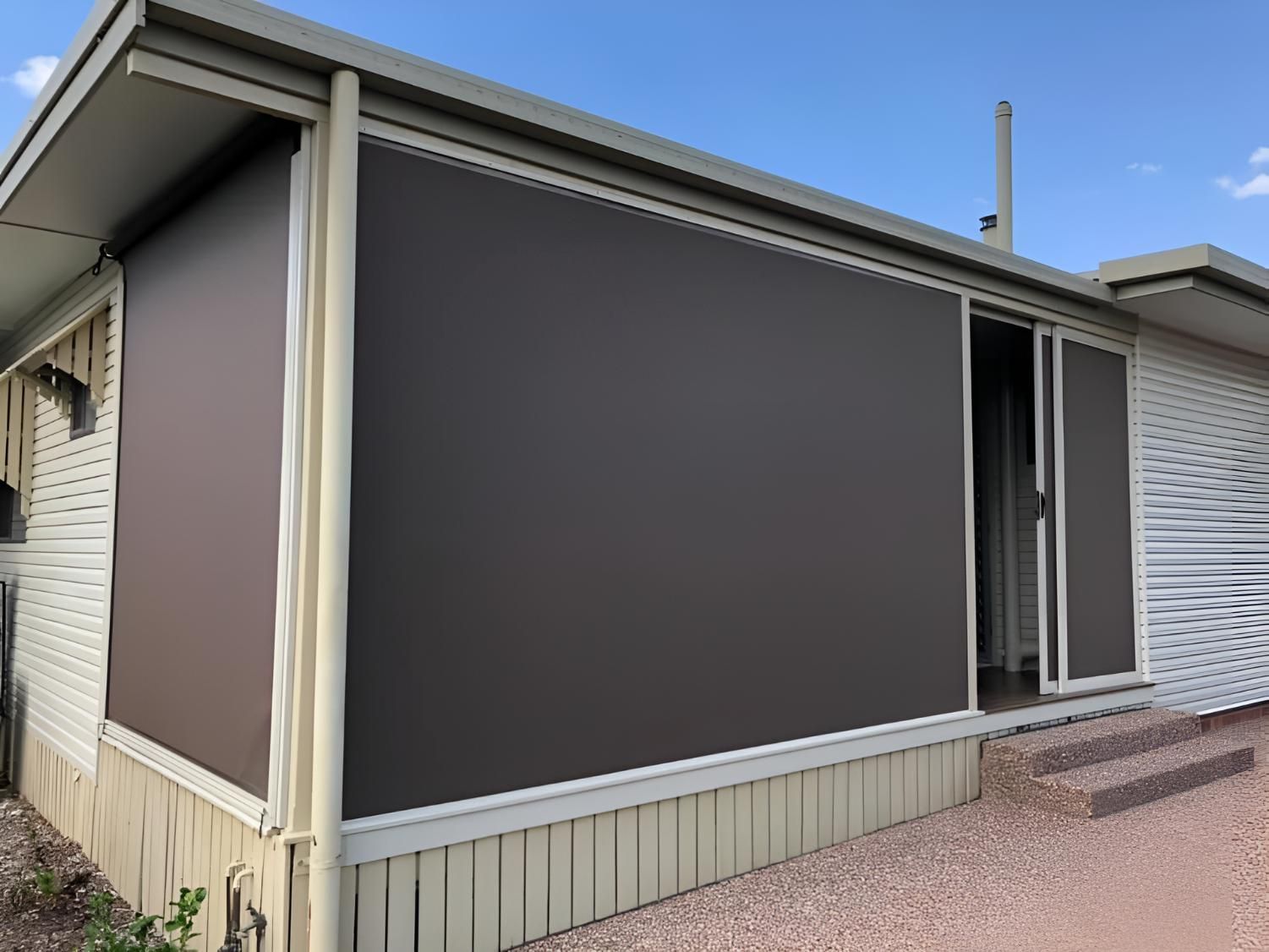 Home With a Large Outdoor Blinds — Glenvale Canvas Pty Ltd in Wilsonton, QLD