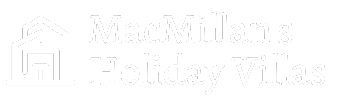 MacMillan's Holiday Villas logo with a house outline on the left, and the text