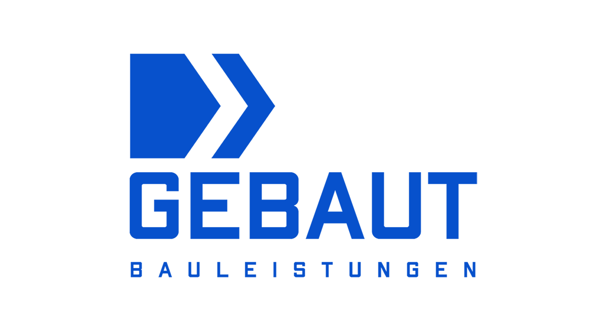Blue logo with the word 