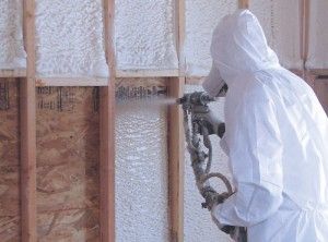 Expert applying spray foam wall insulation by Foam Insulation Solution in Yakima WA for lasting comfort