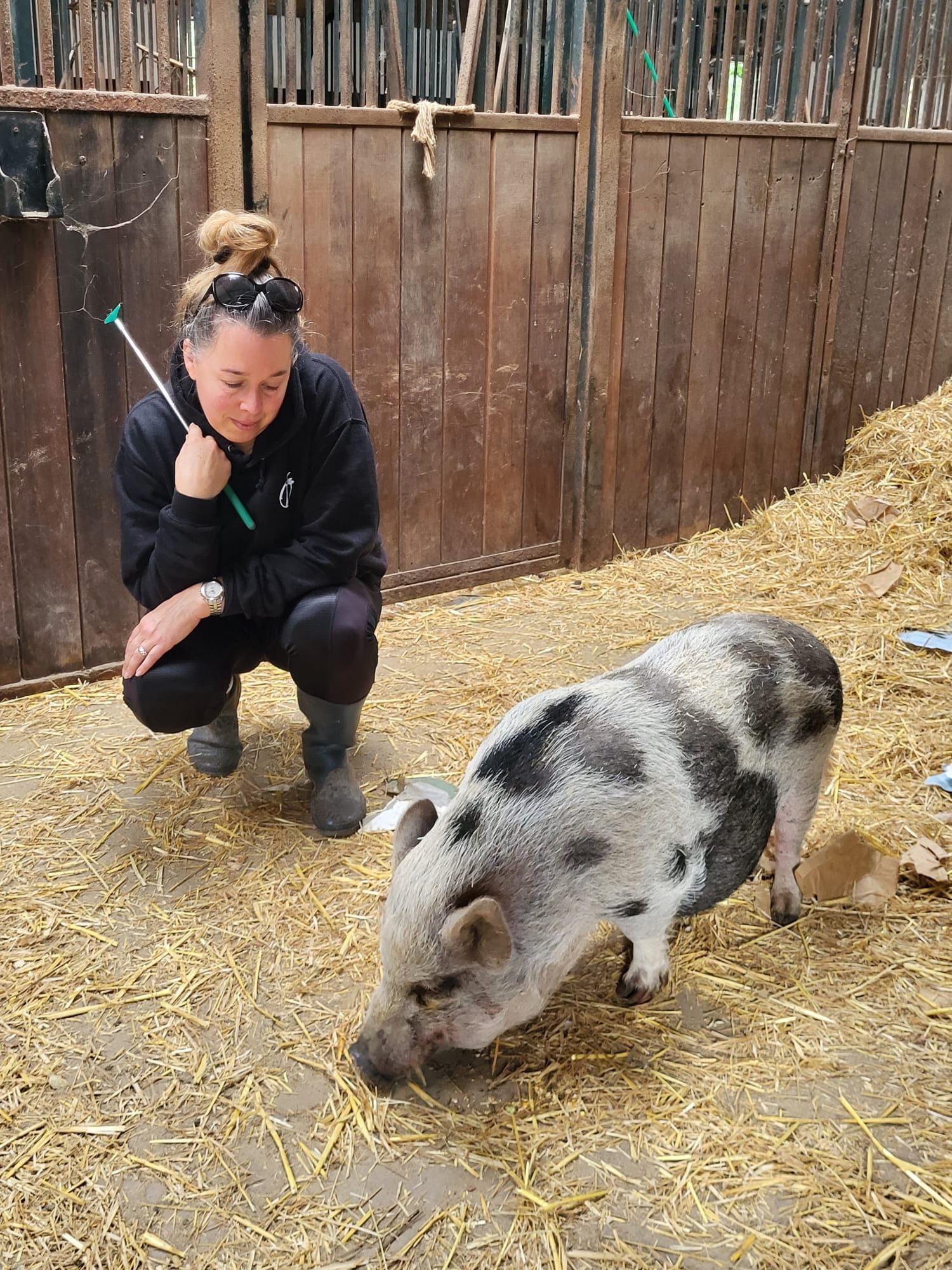 photo of artist at sanctuary het Wijland