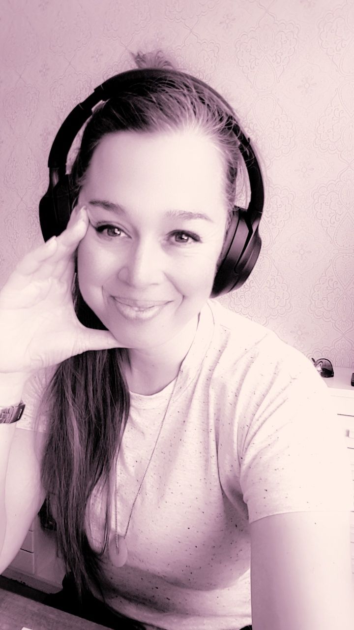 photo of artist with headphones