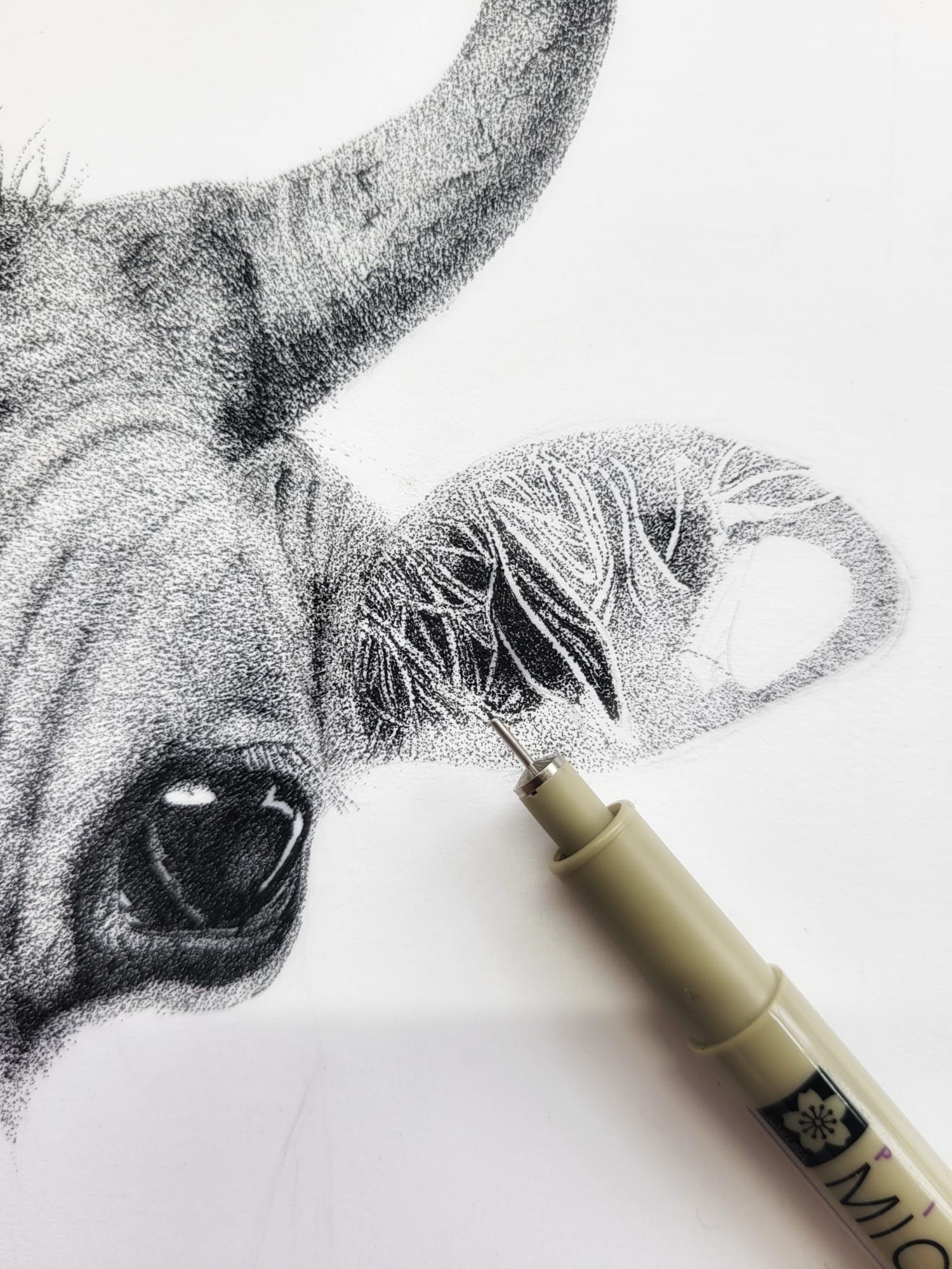 dotwork bull