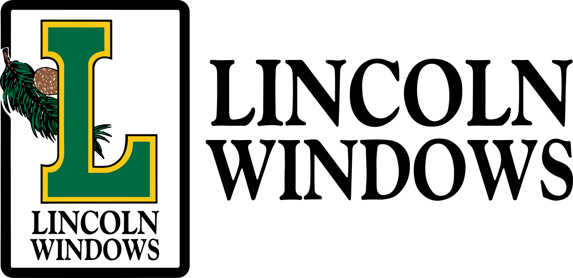 Logo of Lincoln Windows: green