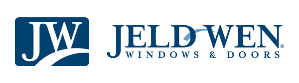 JELD-WEN logo: Dark blue square with white