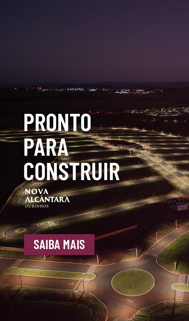 Um pôster que diz pronto para construir nele