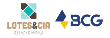 Um logotipo para uma empresa chamada lotes & cia.