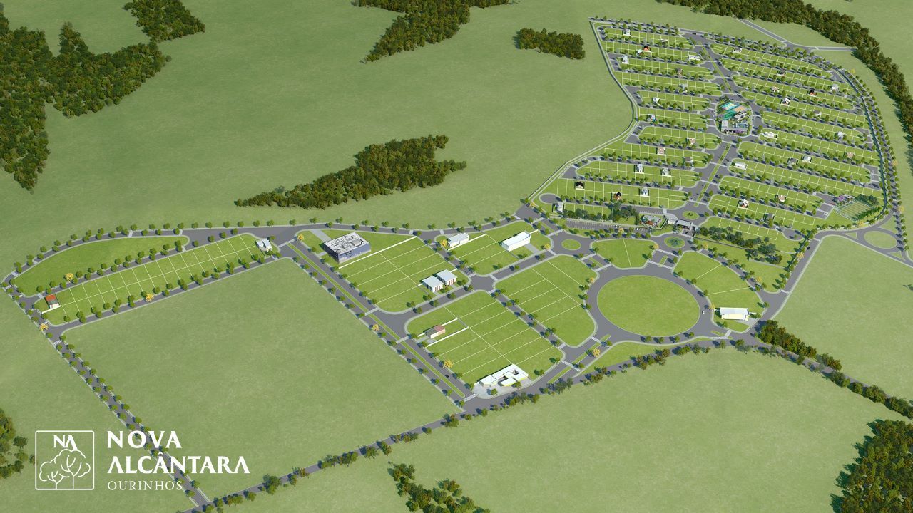 imagem-ilustrativa-dos-loteamentos Uma vista aérea de uma área residencial chamada nova alcântara