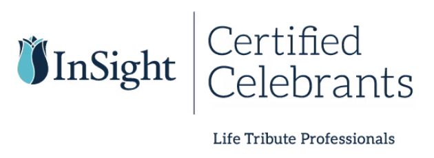 InSight Certified Celebrants Life Tribute Professionals logo featuring a stylized blue tulip.