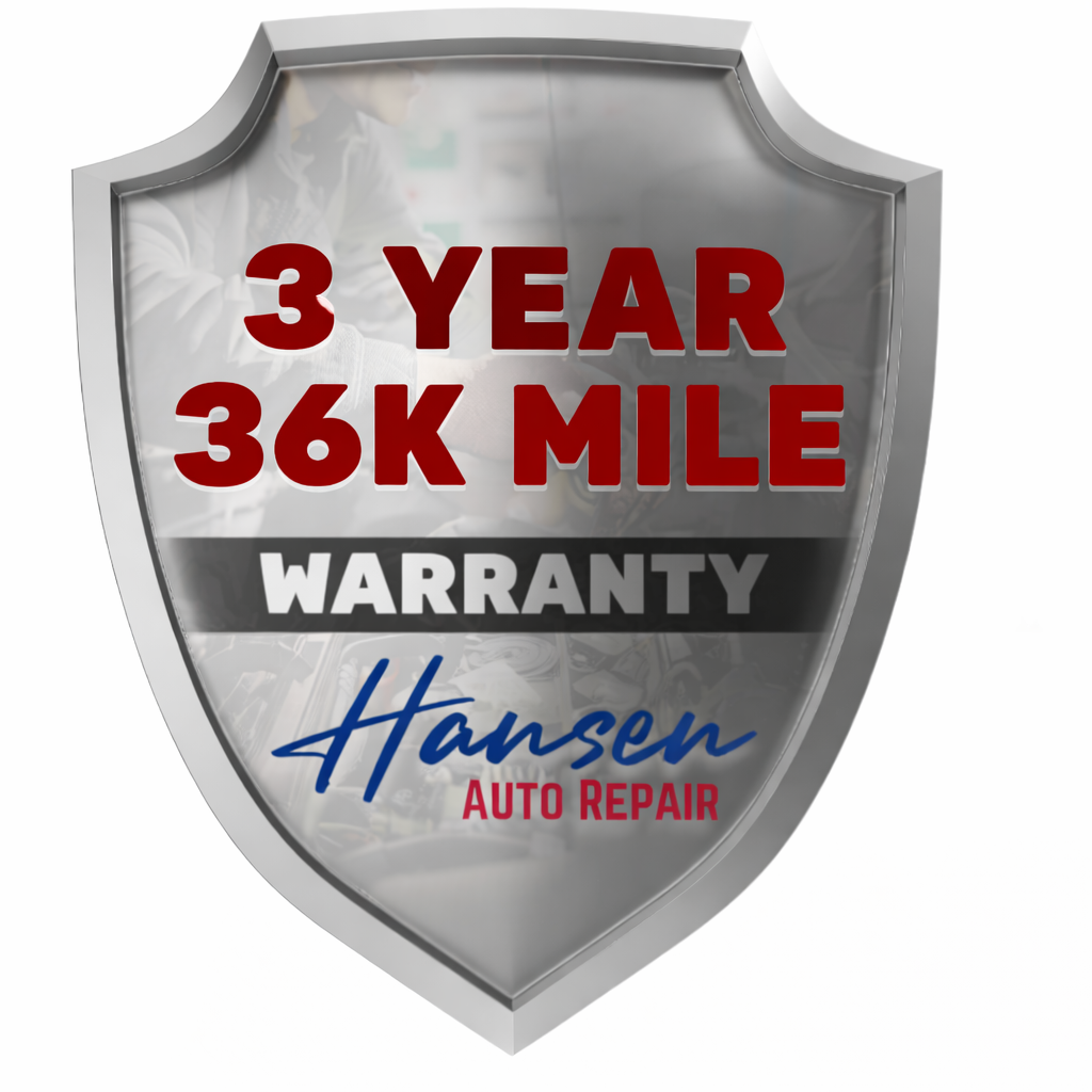 3-Year/36K-Mile Warranty Logo | Hansen Auto Repair