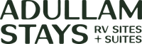 Dark green text reads "ADULLAM STAYS RV SITES + SUITES"