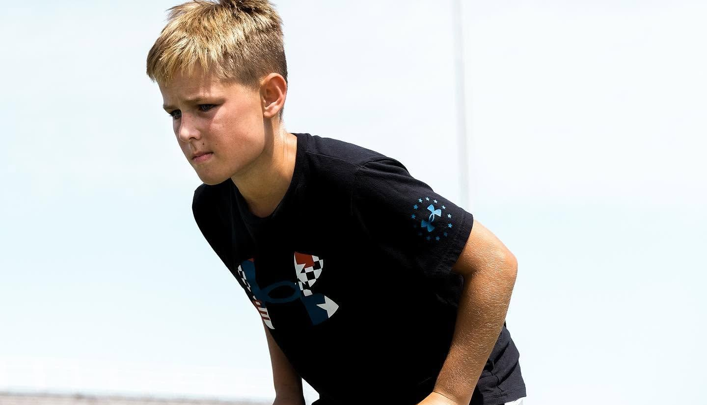 Athlete preparing for a movement drill