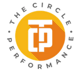 The Circle Performance logo: white circular text around an orange circle with white CP letters.