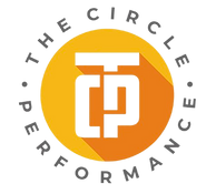 The Circle Performance logo: white circular text around an orange circle with white CP letters.