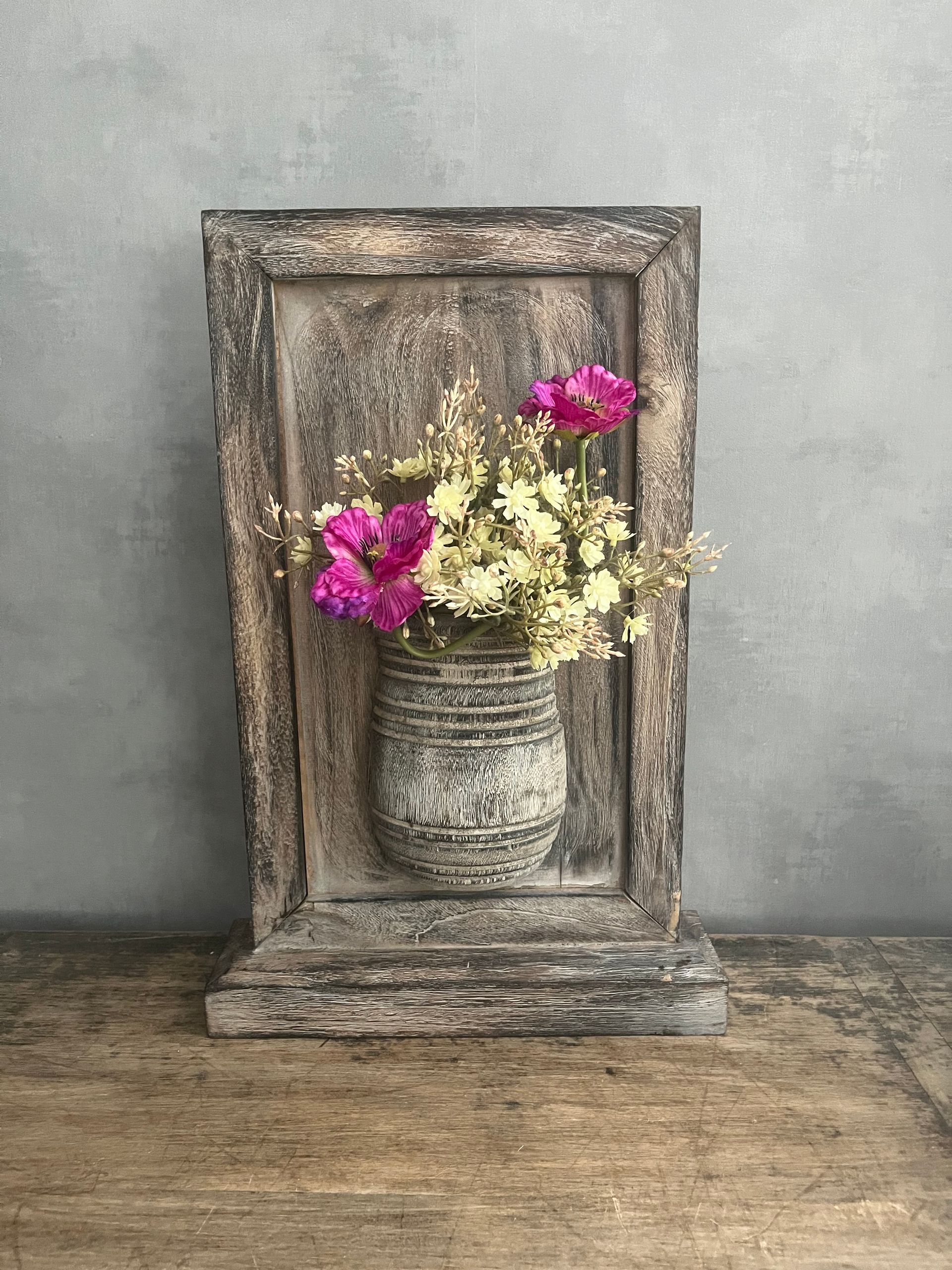 Houten paneel op voet (pot)