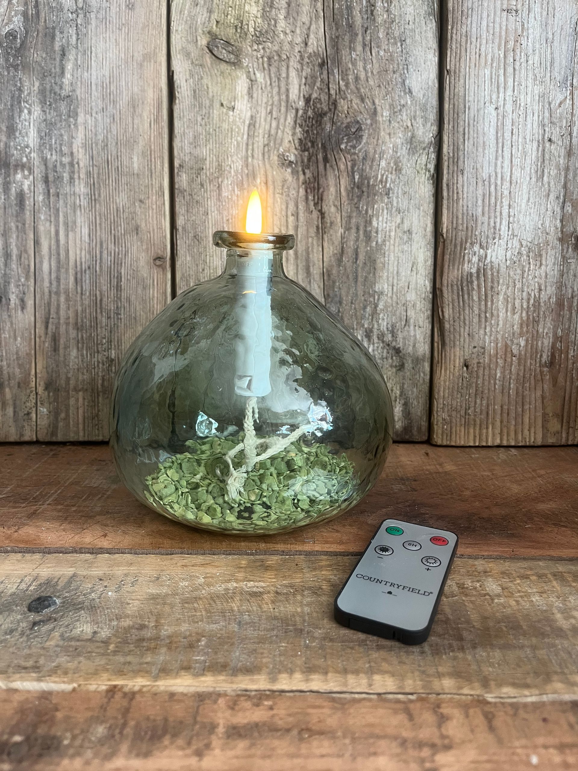 Olielamp met ledkaarsje