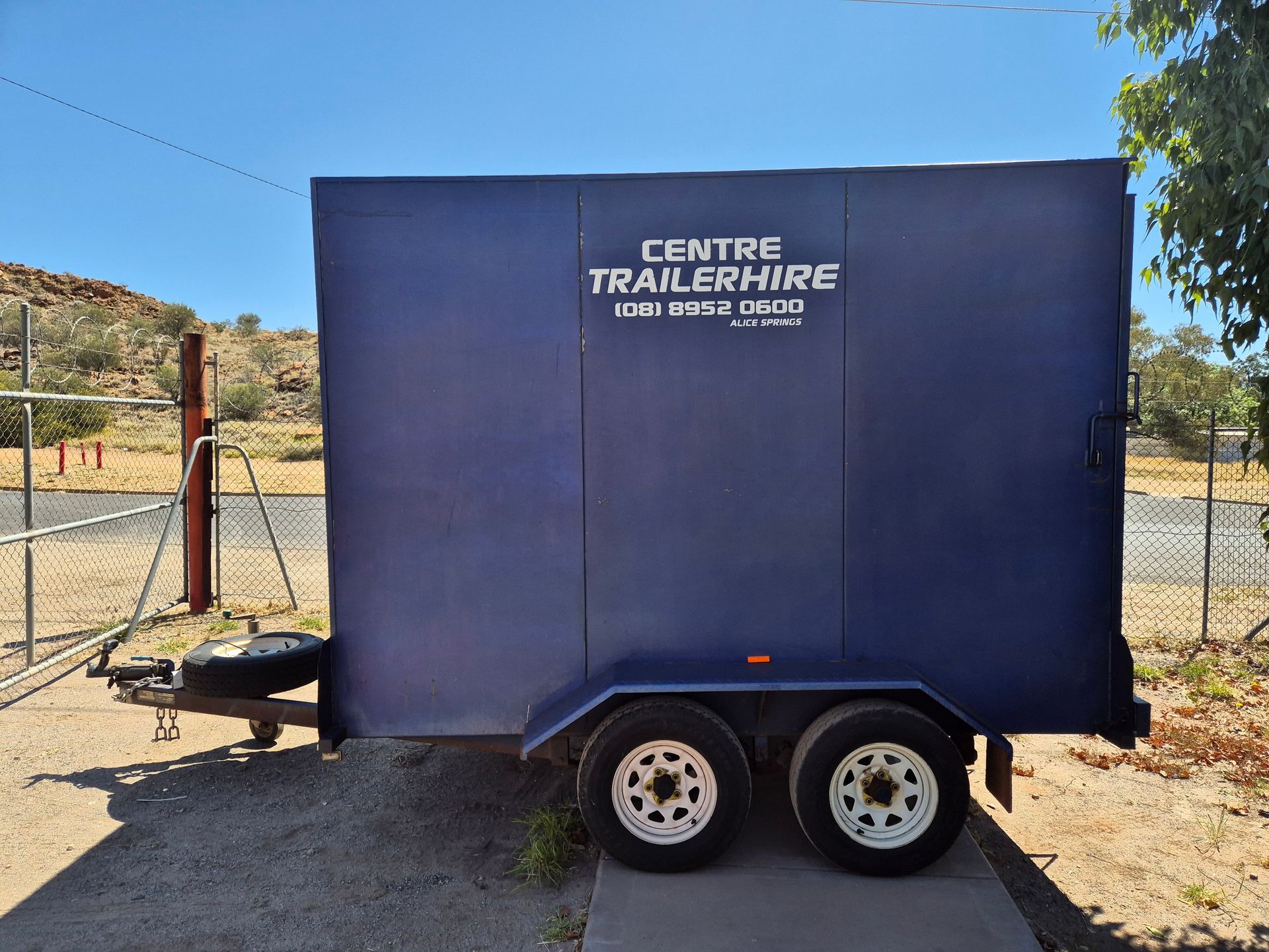 Blue Trailer With 