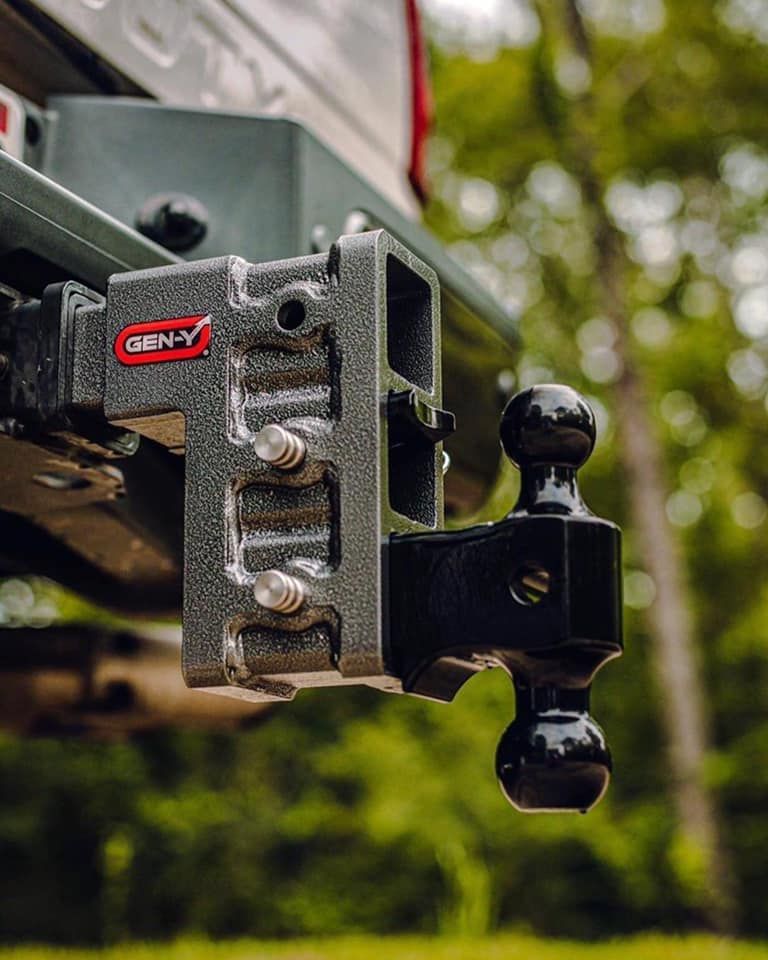 A Close up Of a Trailer Hitch Attached to The Back of A Truck — Centre Trailer Sales In Alice Springs, NT