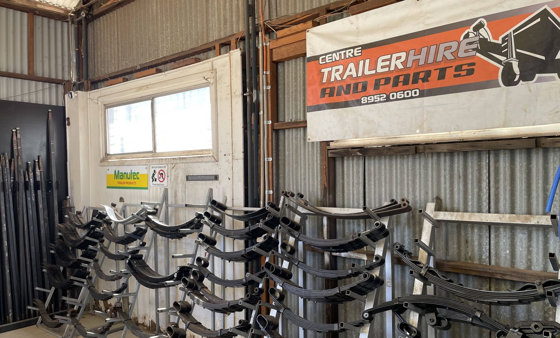 A Warehouse Filled with Lots of Trailer Parts — Centre Trailer Sales In Alice Springs, NT