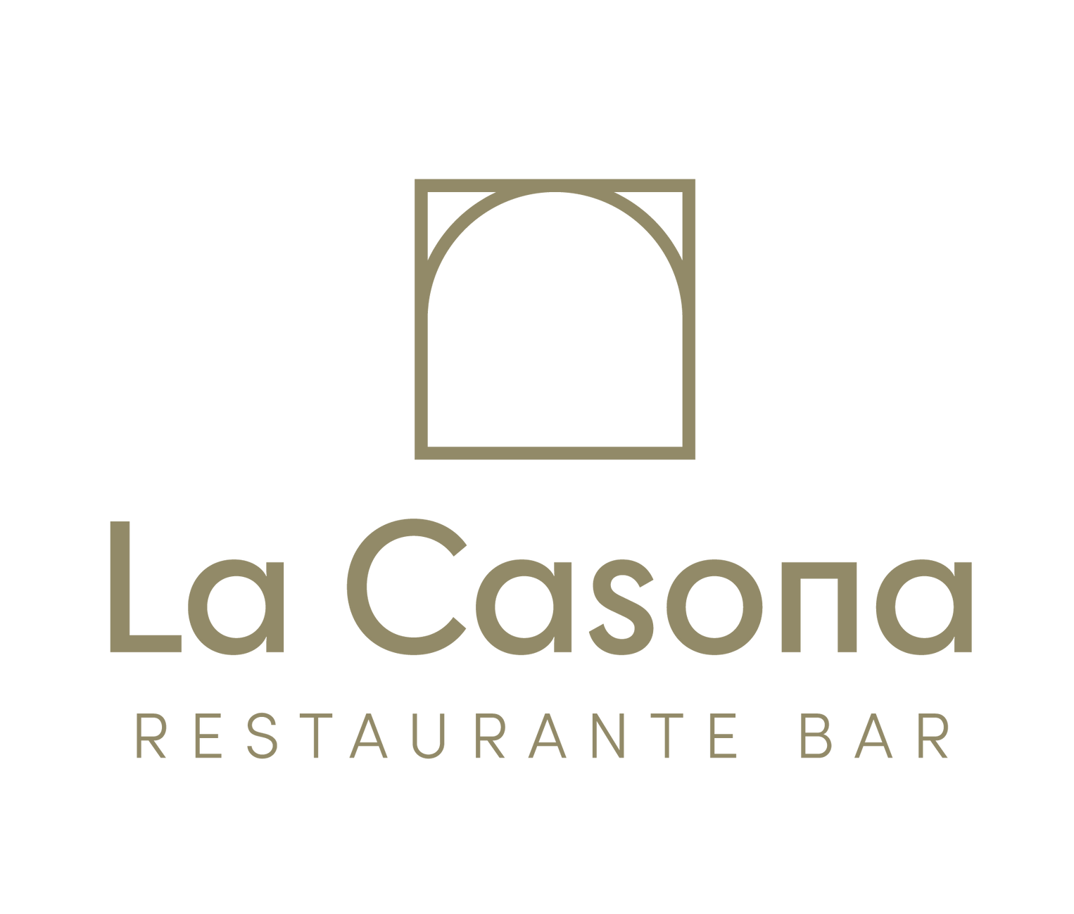 El logotipo del bar restaurante la casona es morado y blanco.