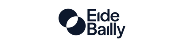 Eide Bailly logo in dark blue and gray text with circular icon.