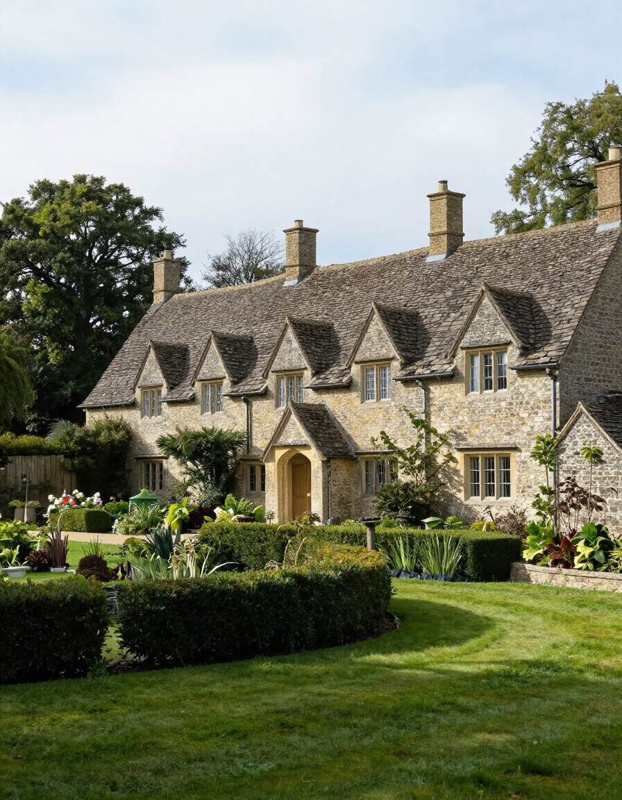 Buckinghamshire village street showing timeless residential character
