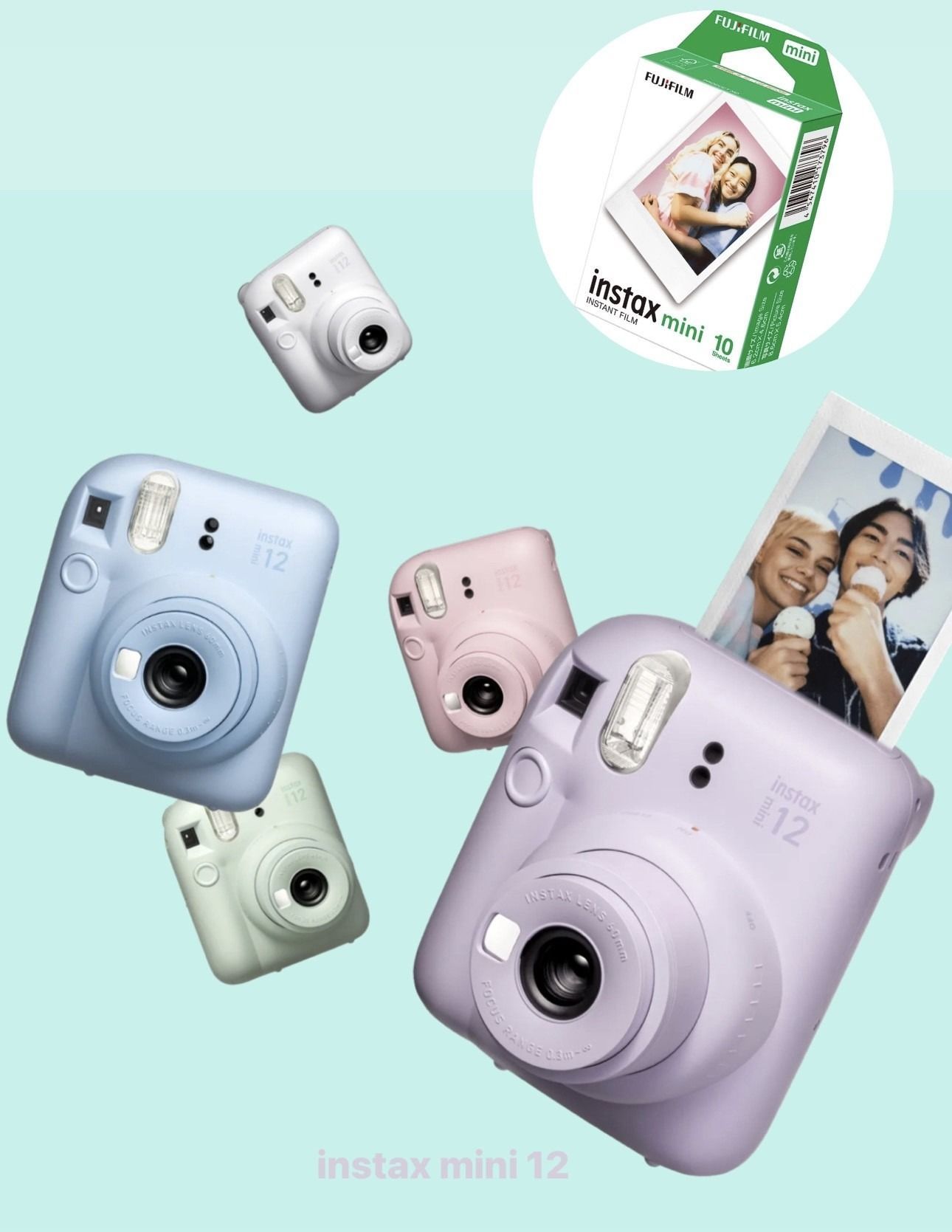 Fujifilm instax mini 12 拍立得相機(送一盒相紙)